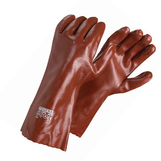 Red PVC Chemical Glove - The Co-op