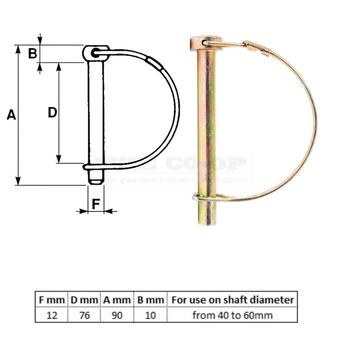 12 mm Shaft Locking Pin