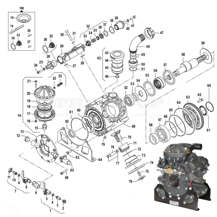 Silvan Comet APS 145 exploded Parts Diagrahm for parts ordering