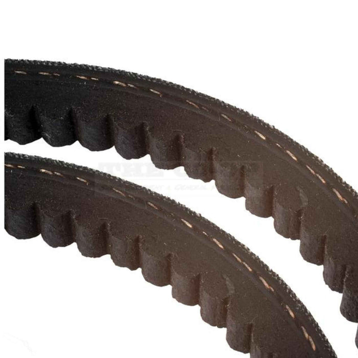Set of 2 Raw Edge Cogged Belt AVX10x1375