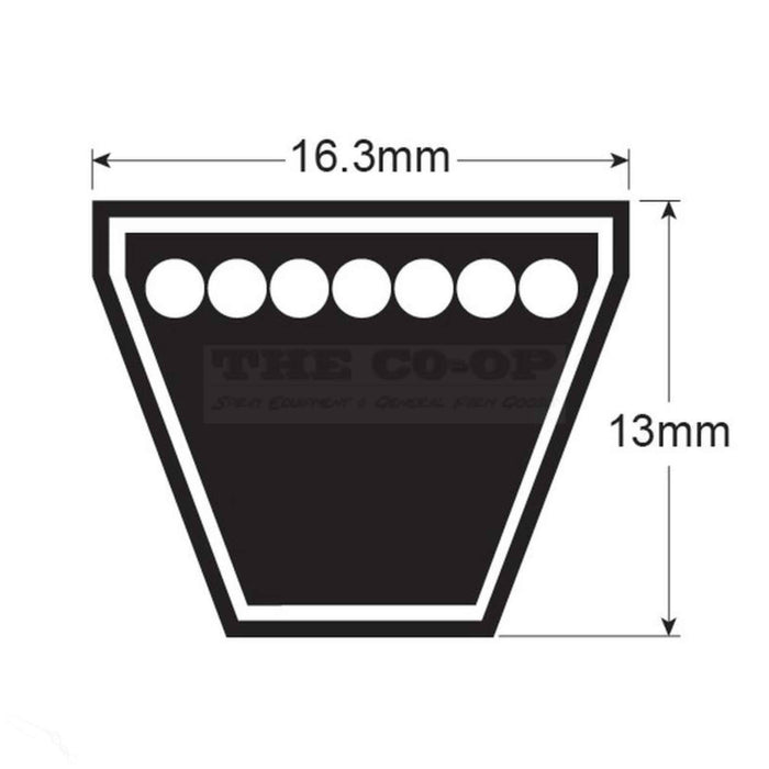 Raw Edge Cogged Belt Raw Edge Cogged Belt XPB1320