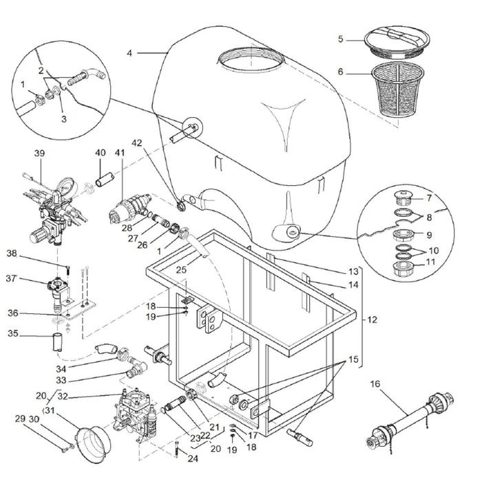 K04-60AE 400L sprayer parts