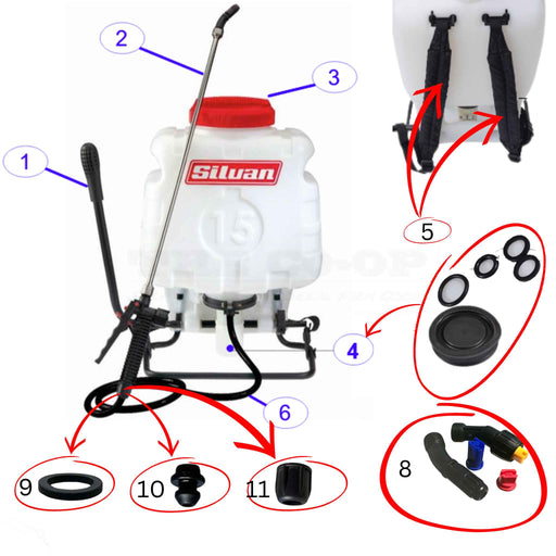 Silvan Selecta KN15D-2 Replacement Spare Parts image