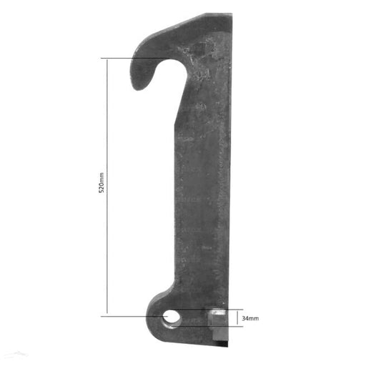 Loader Bracket (Pair), Replacement for: JCB Tool Carrier. Dimension