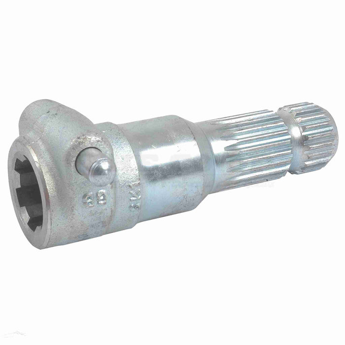 Female spline 1 3/8'' - 6 x Male spline 1 3/8'' - 21 with Quick Release Pin.