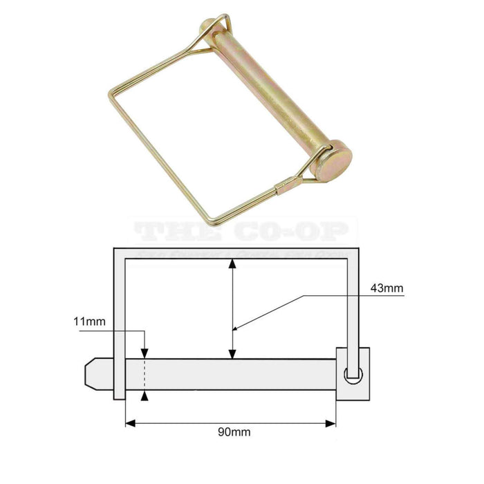 11 mm Square Shaft Locking Pin