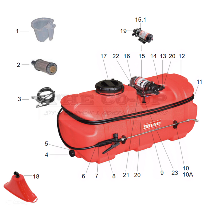 SP100-R2 # 100lt Redline with 382-094 or 382-168 Pump