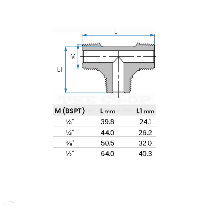 Tefen Male Threaded Tee