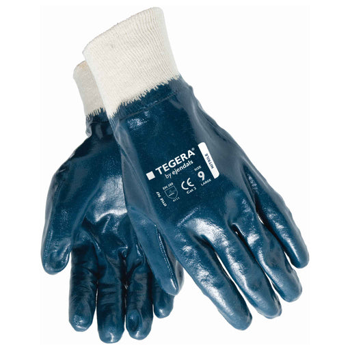 General handling medium weight gloves Blue White - The Co-op