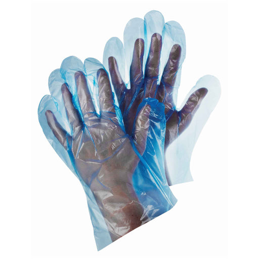Lightweight single use blue non-fitted gloves - The Co-op