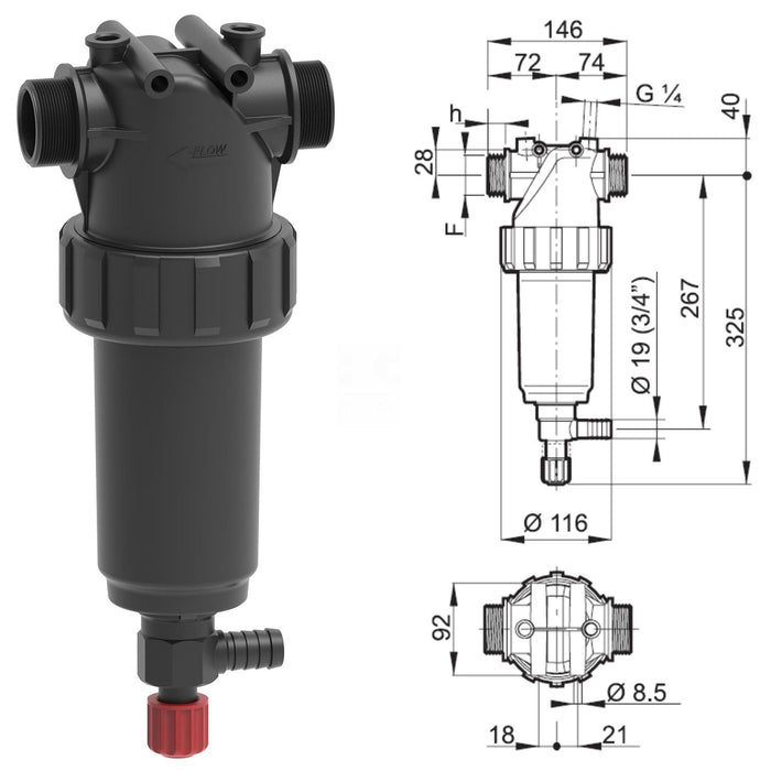 Image of ARAG 3262163 pressure filter assembley