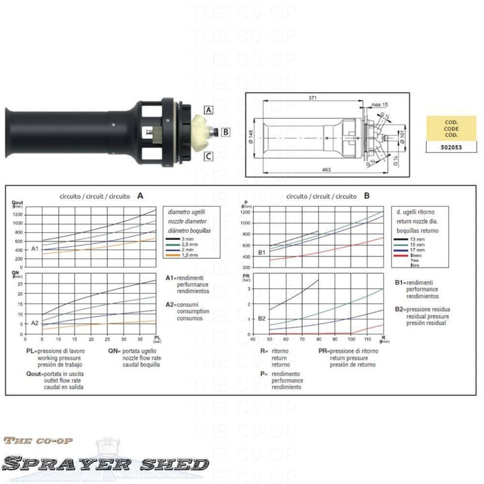 Image of Arag Supermix Agitator Specs 502053