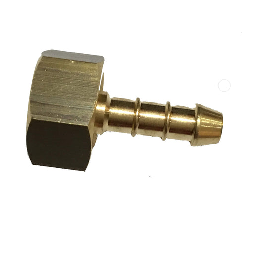 Brass threaded 1/2" bsp nut with 13mm hose barb connection BR.162.604.5