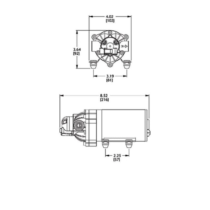 Everflo EF2200 12 volt Pump 8.3L/min 4 bar - THE CO-OP