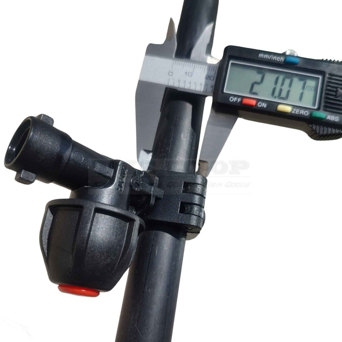 PIpe being measure with vernier