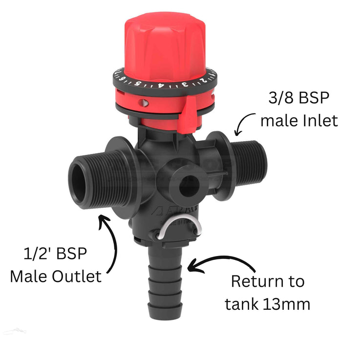 new product release - Pressure regulator with 3/8" inlet Ideal for 12 volt pumps