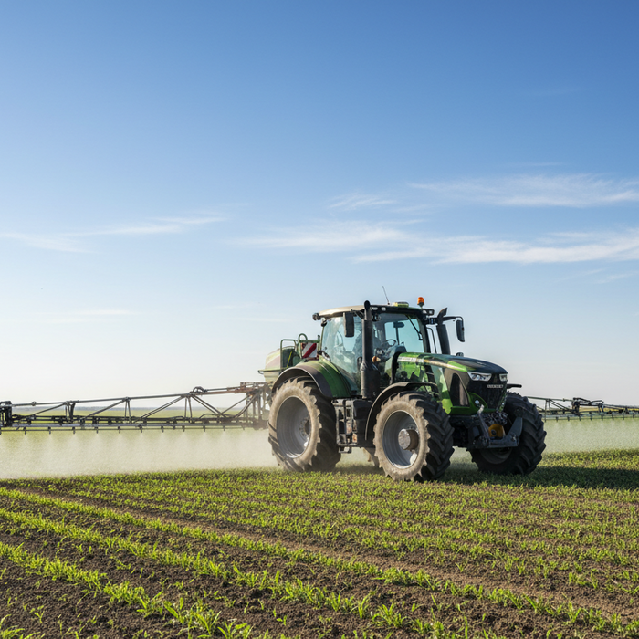 tractor spraying