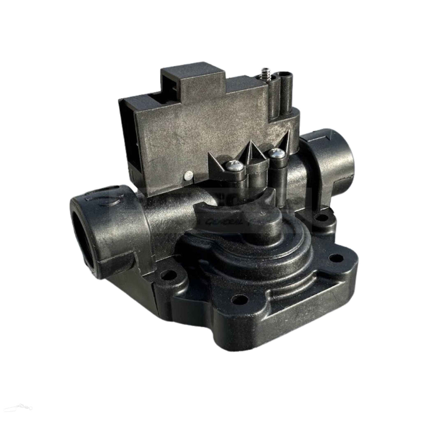 black pump replacement part on white background