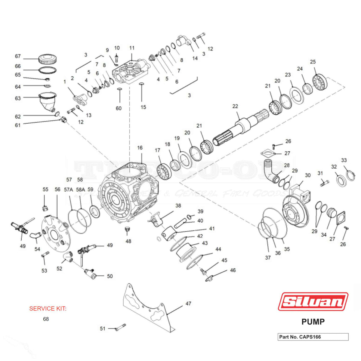 Silvan Diaphragm Pump Spare Parts Lists — THE COOP