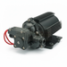 Black pump with red wiring on a white background