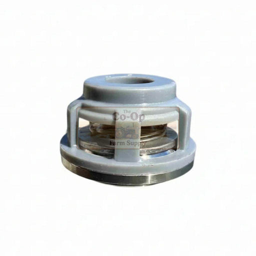 A gray plastic and metal pump valve  assembly, shown against a plain white background with a faint 'The Co-Op Farm Supply' watermark.