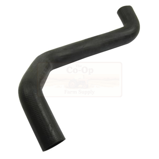 Black rubber hose on a white background