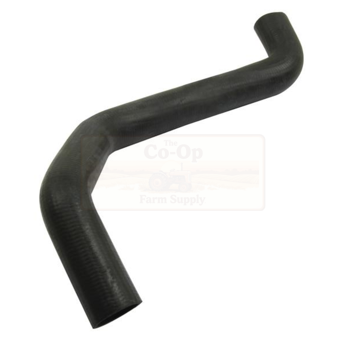 Black rubber hose on a white background