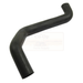 Black rubber hose on a white background