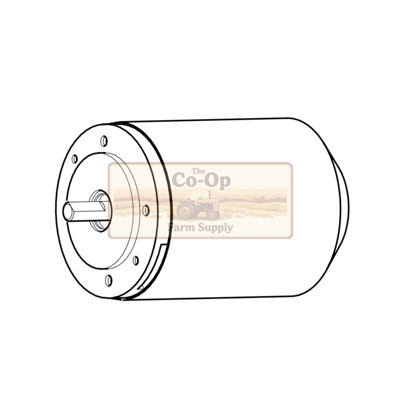 Motor with 'The Co-Op Farm Supply' label on a white background