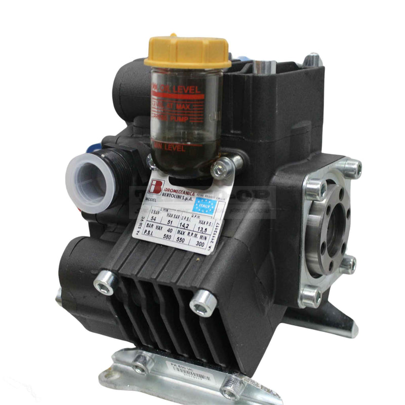 Bertolini PA430-VF replacement Diaphragm Pump 03.7007.97 -VF Side view
