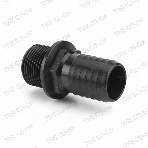 THREADED HOSE FITTING ON WHITE BACKGROUND