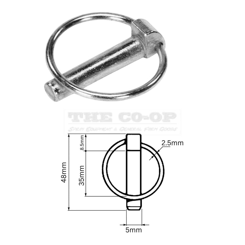 5mm Round clip Linch Pin
