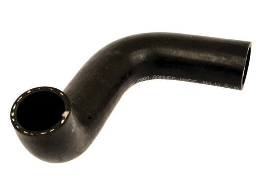 Black rubber hose on a white background