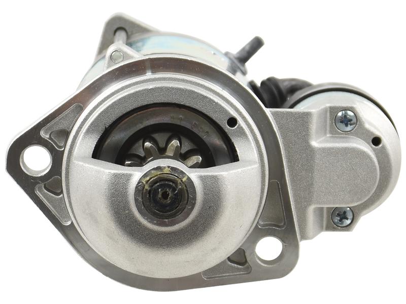 Tractor  starter motor on a white background