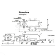 Delavan 2200 Series 12v chemical and water pump Dimensions data