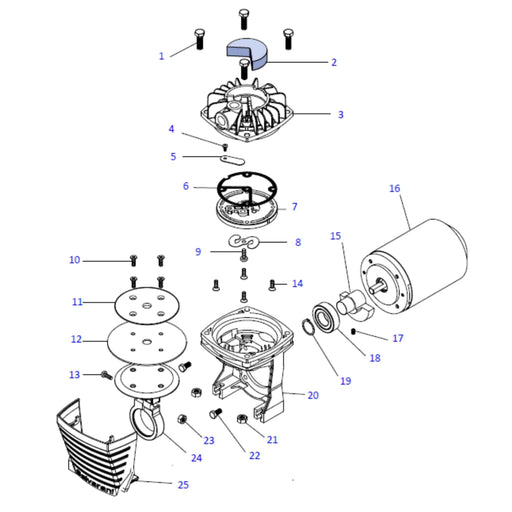 Image of Compressor parts list