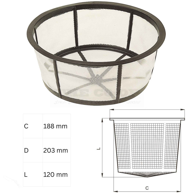 Silvan Replacement Part Strainer Lid D.204X115 (300110)