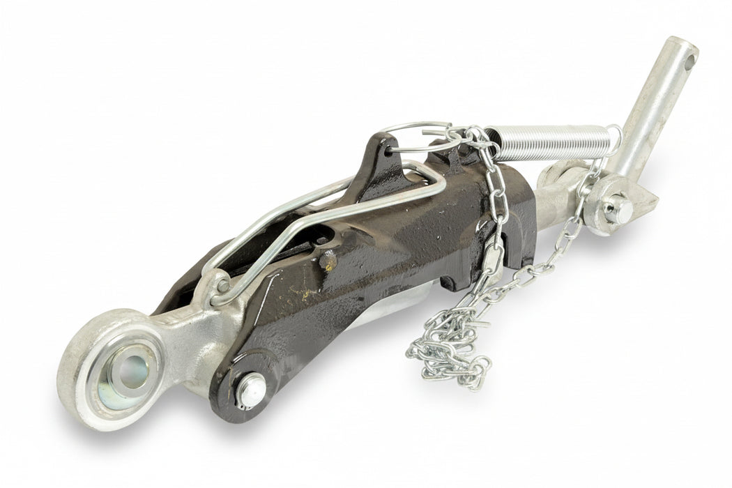 Mechanical component with chain on a white background