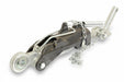 Mechanical component with chain on a white background