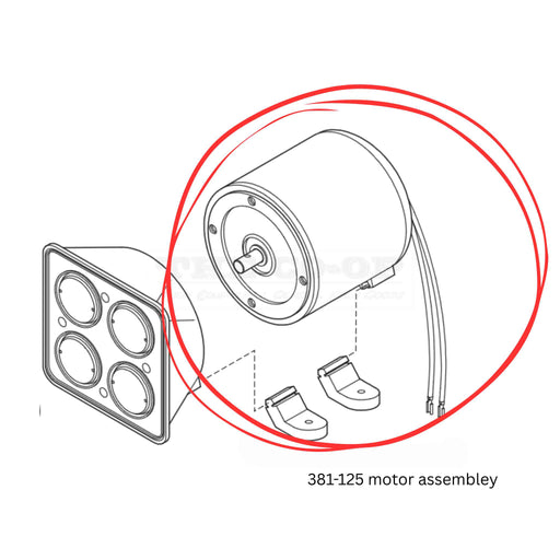 Silvan Replacement Part Electric Motor Suit 381-125 (381-125-06)