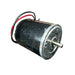DC motor with wires on a white background