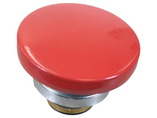 red radiator cap on white back ground