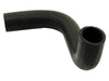 Black rubber hose on a white background