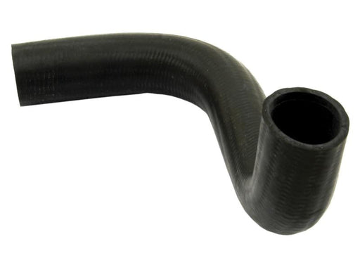 Black rubber hose on a white background