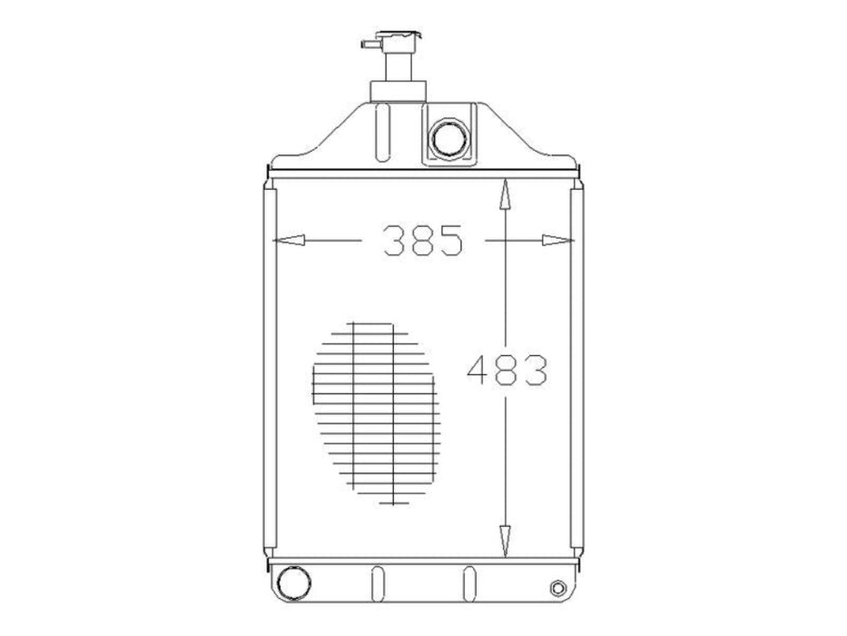 Radiator – Suitable for Massey Ferguson 165, 265, 275, 285 & Perkins