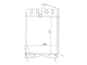 Radiator – Suitable for Massey Ferguson 20B, 20D, 20E, 20F, 230, 240, 250 & Perkins