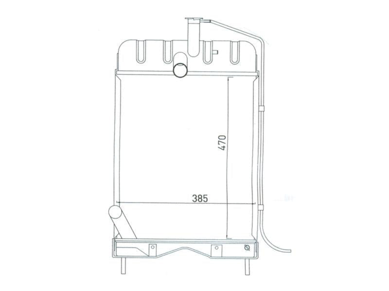 Radiator – Suitable for Massey Ferguson 20B, 20D, 20E, 20F, 230, 240, 250 & Perkins