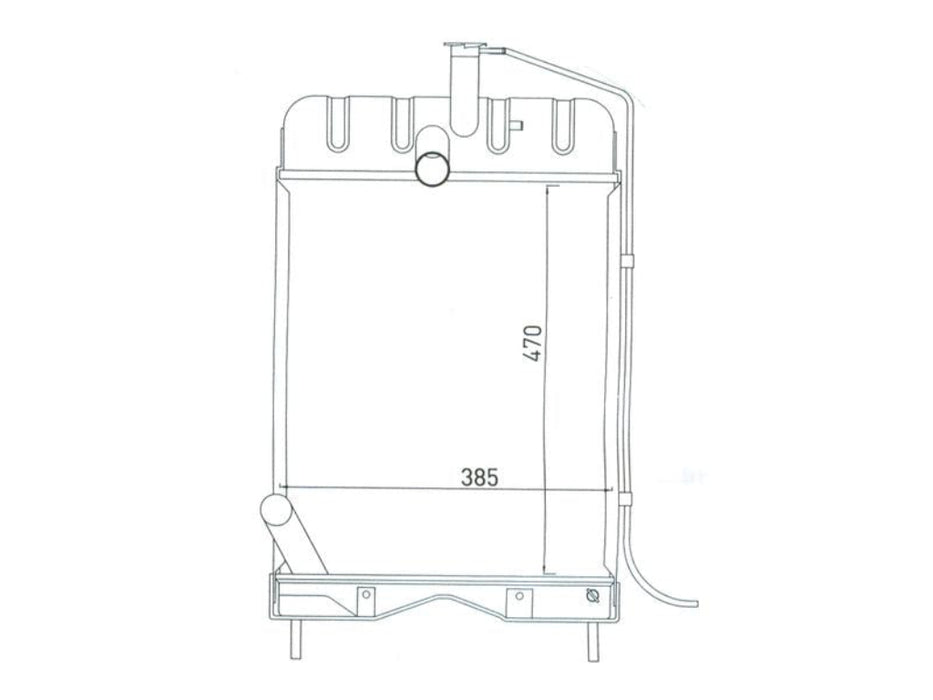 Radiator – Suitable for Massey Ferguson 20B, 20D, 20E, 20F, 230, 240, 250 & Perkins