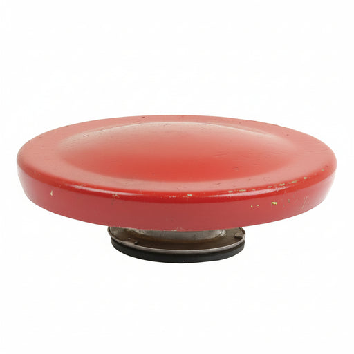 red top radiator cap on white image