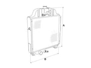 Radiator – Suitable for Massey Ferguson TE20, TEA20, TED20 & Perkins